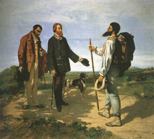 Gustave Courbet The Meeting or Bonjour,Monsieur Courbet china oil painting image